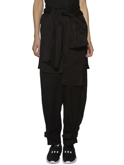 Yohji Yamamoto Women's Gabardine High Waist Trousers In Black