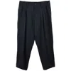 Yohji Yamamoto Pleat-detailing Straight Trousers In Black
