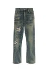 Yohji Yamamoto Blue Neighborhood Edition Savage Denim Dp Basic Jeans In Blue