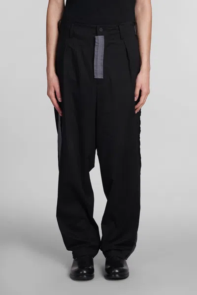 Yohji Yamamoto Trousers In Black Cotton