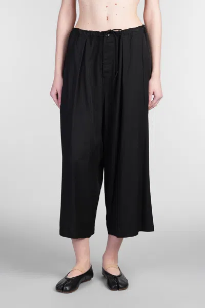 Yohji Yamamoto Pants In Black Rayon