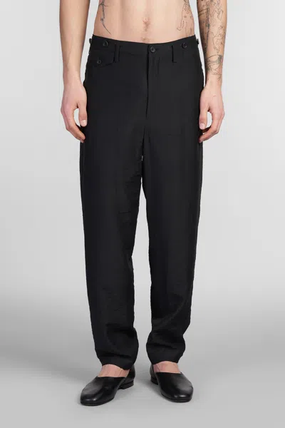Yohji Yamamoto Drop-crotch Track Pants In Black