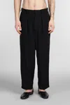 Yohji Yamamoto Pants In Black Triacetate In Black