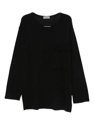 Yohji Yamamoto Patch-pocket T-shirt In Black