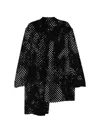 Yohji Yamamoto Patterned Buttoned Jacket In Black