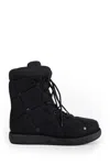Yohji Yamamoto Pe/tricot Brushed Snow Boots In Black