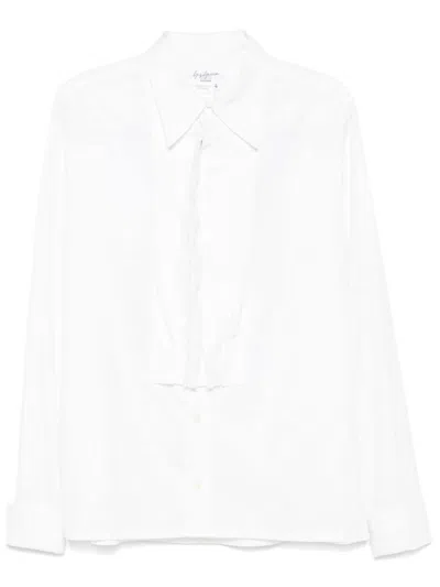 Yohji Yamamoto Pintuck-detail Shirt In White