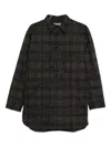 Yohji Yamamoto Plaid-pattern Shirt In Green