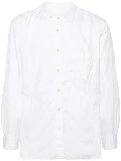 Yohji Yamamoto Plain Cotton Shirt In White