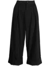 Yohji Yamamoto Hose Mit Falten In Black