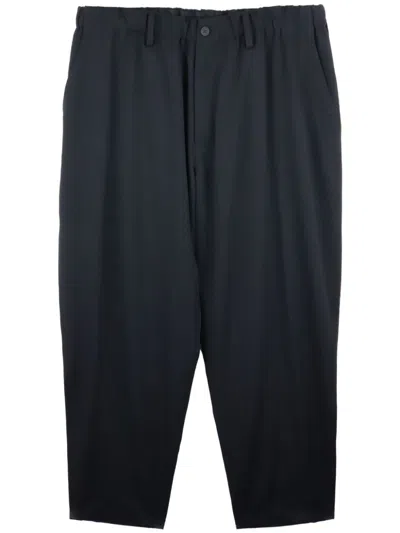 Yohji Yamamoto Pleat-detailing Straight Trousers In Black