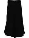 Yohji Yamamoto Pleated Cropped Trousers In Black