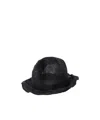 Yohji Yamamoto Pleated Hat In Black