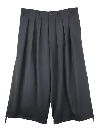 Yohji Yamamoto Pleated Trousers In Black