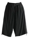 Yohji Yamamoto Pleated Wool Trousers In Black