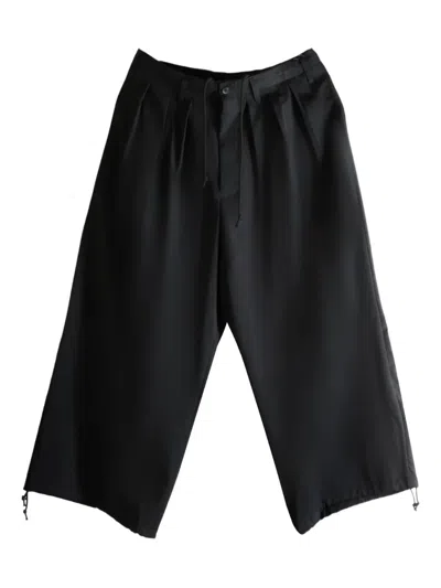 Yohji Yamamoto Pleated Trousers In Black