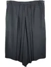 Yohji Yamamoto Pleated Wide-leg Trousers In Grey