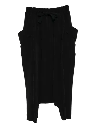 Yohji Yamamoto Pocket Tapered Trousers In Black