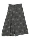 Yohji Yamamoto Polka-dot Skirt In Gray