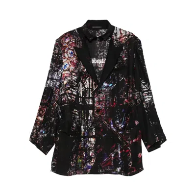Pre-owned Yohji Yamamoto Pour Homme 0606 Printed Jacket 'black' | Men's Size 3