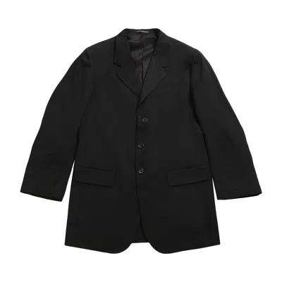 Pre-owned Yohji Yamamoto Pour Homme Back Opening Jacket 'black' | Men's Size 3