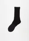 Yohji Yamamoto Pour Homme Bi Color Socks In Black