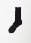 Yohji Yamamoto Pour Homme Bi Color Socks In Navy