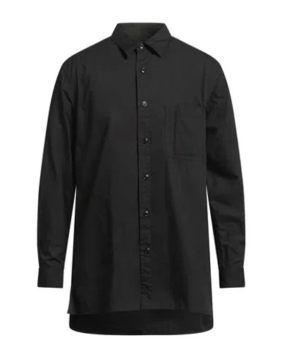 Yohji Yamamoto Pour Homme Black Scandal Man Shirt Black Size 4 Cotton