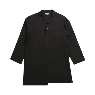 Pre-owned Yohji Yamamoto Pour Homme Button Collar Shirt 'black' | Men's Size 3