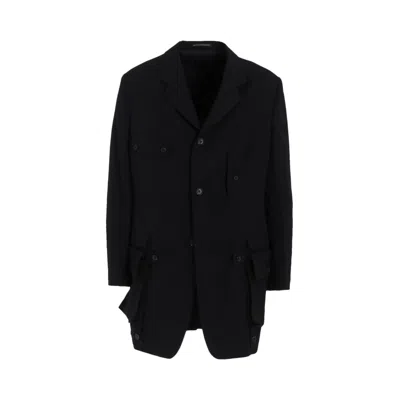 Pre-owned Yohji Yamamoto Pour Homme Dettachable Pocket Jacket 'black' | Men's Size 4