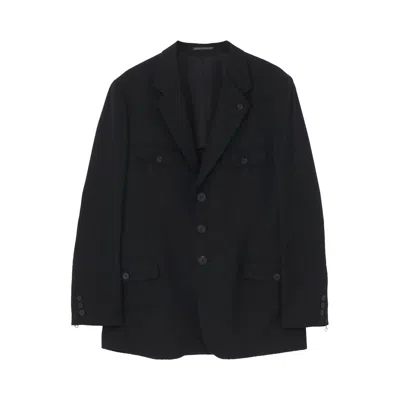 Pre-owned Yohji Yamamoto Pour Homme Double Left Lapel Jacket 'black' | Men's Size 3