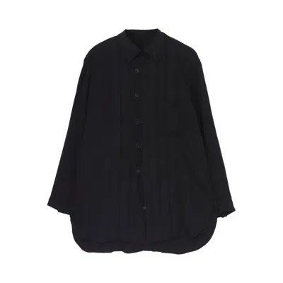 Pre-owned Yohji Yamamoto Pour Homme Lawn Tab Padded Blouse 'black' | Men's Size 4