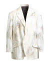 Yohji Yamamoto Pour Homme Man Blazer Cream Size 4 Cotton In White