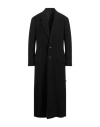 Yohji Yamamoto Pour Homme Man Coat Black Size 4 Wool In Black