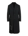 Yohji Yamamoto Pour Homme Man Coat Black Size 4 Wool, Rayon, Nylon In Black