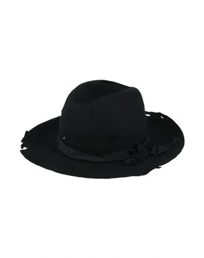 Yohji Yamamoto Pour Homme Man Hat Black Size L Wool
