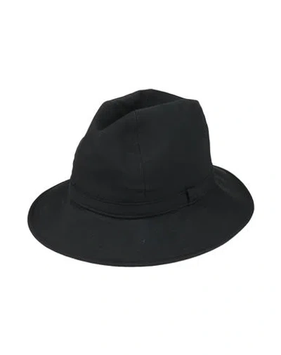 Yohji Yamamoto Pour Homme Man Hat Black Size Xl Wool