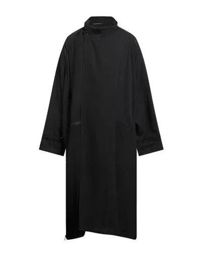 Yohji Yamamoto Pour Homme Man Overcoat & Trench Coat Black Size 3 Wool