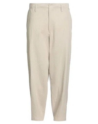 Yohji Yamamoto Pour Homme Man Pants Beige Size 2 Linen, Cotton, Polyester In Sand