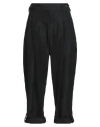 Yohji Yamamoto Pour Homme Man Pants Black Size 3 Silk, Polyester, Cotton In Black