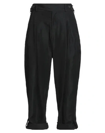 Yohji Yamamoto Pour Homme Man Pants Black Size 3 Silk, Polyester, Cotton