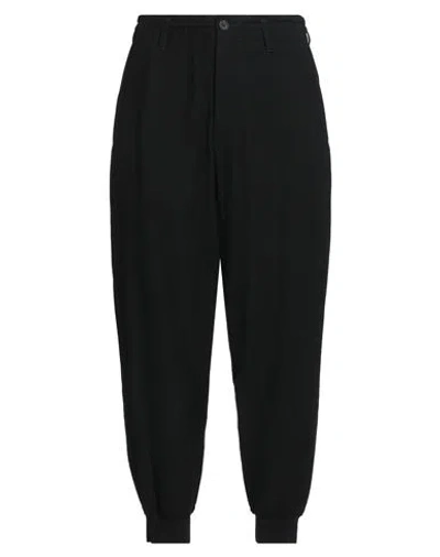 Yohji Yamamoto Pour Homme Man Pants Black Size 3 Wool, Cupro, Cotton, Polyurethane