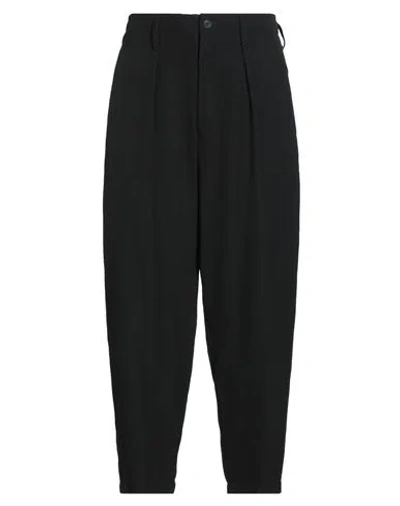 Yohji Yamamoto Pour Homme Man Pants Black Size 3 Wool, Polyester, Cotton
