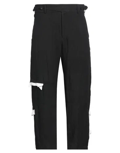 Yohji Yamamoto Pour Homme Man Pants Black Size 4 Linen