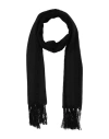 Yohji Yamamoto Pour Homme Man Scarf Black Size - Modal, Linen, Nylon In Black