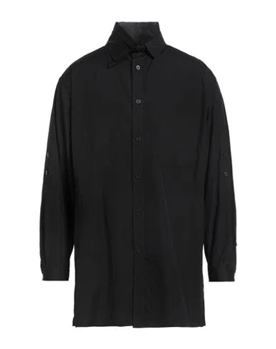 Yohji Yamamoto Pour Homme Man Shirt Black Size 4 Cotton