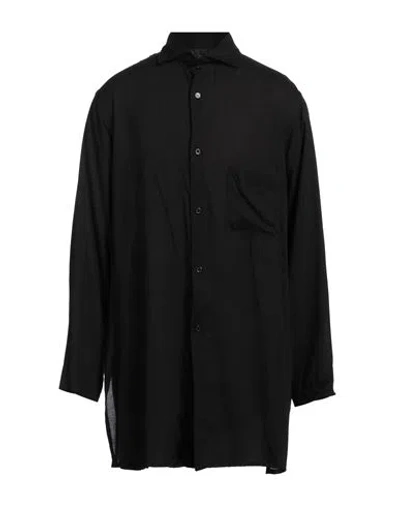Yohji Yamamoto Pour Homme Man Shirt Black Size 4 Cellulose