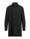 Yohji Yamamoto Pour Homme Man Shirt Black Size 4 Cellulose In Black