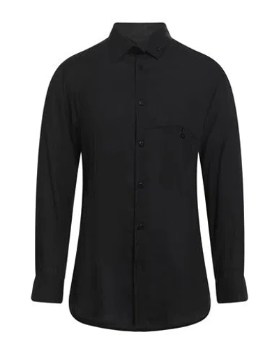 Yohji Yamamoto Pour Homme Man Shirt Black Size 4 Cellulose