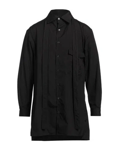Yohji Yamamoto Pour Homme Man Shirt Black Size 4 Cotton